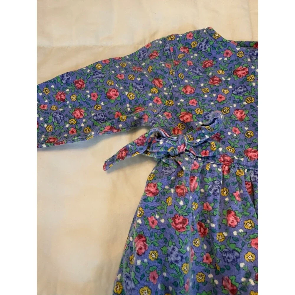 Excellent Condition Rare Vintage Baby B'gosh Floral Long-Sleeve Romper 12 Months